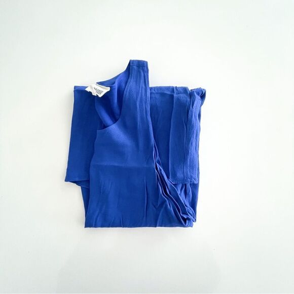 Wilfred Free Aritzia Mini Dress Sheath Sleeveless Lined Cobalt Blue Women's S - Picture 8 of 8